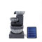 Warmiehomy Solar Water Fountain, 3 Tier Solar Water Feature, Waterfall with Solar Powered Pump and LED Lights for Outdoor, Garden Fountains and Water Features, Height 46.5CM, Grey