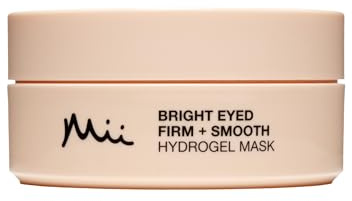Mii Cosmetics Bright Eyed Firm + Smooth Hydrogel Eye Mask | Smooths, Firms, & Brightens the Under-Eye Area | Under Eye Gel Patches for Dark Circles, Puffiness, & Fine Lines | 60 Cooling Pads