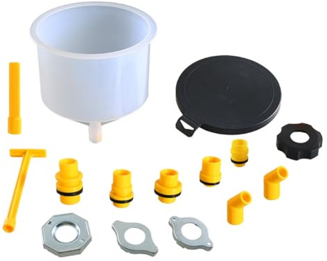 Eouayoree Car Radiator Coolant Filling Funnel Kit Spill Proof Cooling System Tool Filling Funnel Spout Pour Oil Tool,15PCS/Set