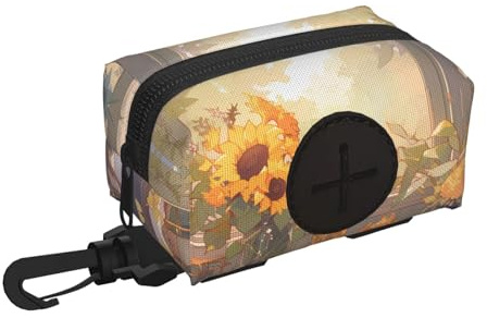 Sunflowers under the windowsill Pet travel garbage bag storage bag Essentials for hiking or camping in the countryside Ensure you have an enjoyable experience