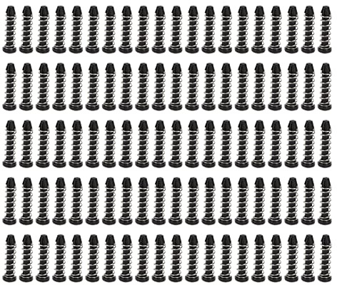 Fdit 100Pcs Heatsink Mount Pins, Plastic CPU Cooler Fasteners Secure Heat Sink Clips for PC Builds Working Temp -20℃ to 120℃