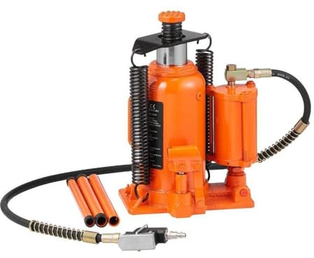 Air Hydraulic Bottle Jack 20 Ton 40000 LBS All Welded Bottle Jack 10.419.7 Inch Lifting Range Manual Handle And Air Pump Compatible With Universal Fit For Automotive Vehicle Models