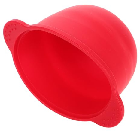TEHAUX Silikon Wachserwärmer Einsatz 300 ml Rot Faltbare Wachsschmelzschale für Haarentfernung und Hitzebeständiger Innentopf mit Verbrühschutz