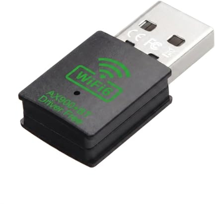 EclipraX WiFi 6 USB Adapter AX900, Dualband WLAN Stick 5GHz 600Mbps + 2.4GHz 286Mbps, Bluetooth 5.4, Plug & Play für Windows 10/11/7, Mini WLAN Adapter für PC & Laptop, AP Modus