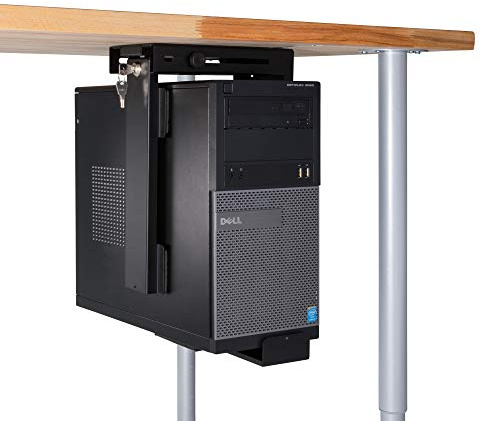 Penn Elcom Economy CPU Under Desk Mount for Office, School and Home For Keeping your Computer off the Floor and with Better Access by Penn Elcom (Black (Locking Security Mount))