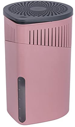 WENKO Raumentfeuchter Mod. Drop nachfüllbarer Luftentfeuchter zur effektiven Reduzierung von Schimmel und Gerüchen 1 kg Granulatblock Farbe Rosa