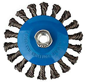 1 BROSSE conique Ø 115 mm – gezopfte schleif Brosse – M14 x 2 Fil Brosse/Brosse/Brosse métallique conique