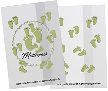 NEKAVA Mutterpasshülle für den Deutschen Mutterpass | Hochwertige transparente Schutzhülle ist das optimale Geschenk für die werdende Mama