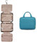 BAGSMART Toiletry Bag Large Hanging Travel Wash Bag Womens Cosmetic Bag for Full Sized Container Lake Blue