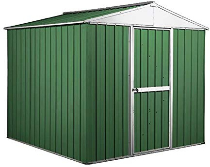 Box in Acciaio Zincato Casetta da Giardino in Lamiera 2.75 x 1.75 m x h2.12 m - 87 KG – 4,81 metri quadri – VERDE