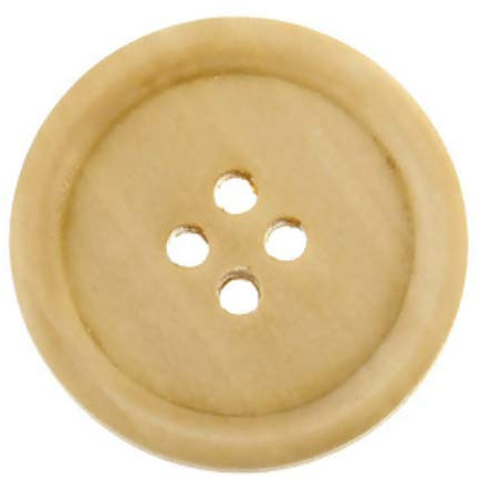 10 edle Holzknöpfe 30mm rund natur 4-Loch rund Knopf Knöpfe Holzknopf zum annähen basteln nähen scrapbooking Jackenknöpfe Blusenknöpfe Bastelknöpfe