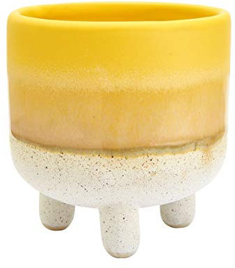 Sass & Belle Mojave Glaze Yellow Planter