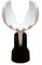 Ammo Clip T1n1 - Bullet Mic Holder for BlowsMeAway Productions Bulletini® and other similar Harmonica Microphones (Ice White)