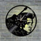 Smotly Vinyl Wanduhr, große Wanduhr mit dem Thema Elvis Presley, der König von Musik und Rock, kreativ handgefertigte Wanduhr Geschenk,A