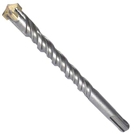 Juego de 5 brocas SDS Plus, longitud 6 x 160 mm (ideal para taladrar en hormigón, piedra natural, mampostería, 4 puntas de metal duro, adecuado para hierro de refuerzo)