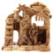 Holyart Krippe aus Olivenholz Bethlehem, 15x15x10 cm