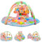 Moni Spielbogen Happy Farm Activity Center 30 Spielbälle kleines Haus Greiflinge, Farbe:pink