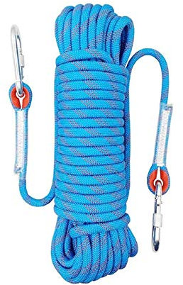 YJHH Corde d'escalade Statique Extérieure10mm 100m, Corde De Sauvetage, pour l'escalade en Plein Air, La Salle De Sport en Salle, Rappel, Les Secours en Cas D'incendie