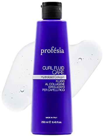 PROFESIA Fluido Capelli Ricci 250 ml Styling Capelli Ricci al Collagene Idrolizzato Definisce, Dona Elasticità, Modellante Capelli Ricci, Anticrespo, Capelli Ricci Prodotti