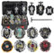 Baybledas Bayblades Burst Turbo Set, Gyro Burst Kreisel Set,4D Spielzeug Geschenk + Launcher Mit Box Set,Schwarz