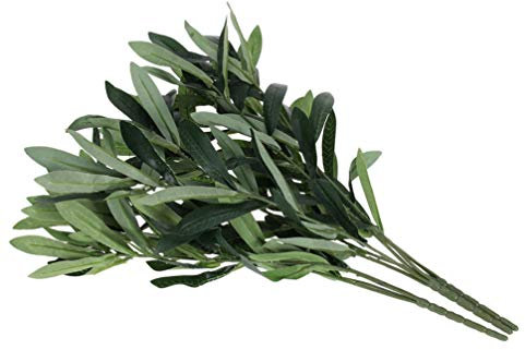 Artificielle Feuilles D' Olivier- Simulation Feuilles D' Olivier Remplisseur de Vase Faux Plante Feuille D' Olivier Branche Décor Fleur Arrangement Photographie Prop pour de Mariage