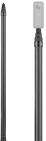 Camnoon 3M Selfie Stick Einstellbare Verlängerungsstange mit 1/4 Zoll Schraube Ersatz für Insta 360 X5/X4/X3/X2/ONE/ONE RS und andere