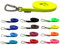 Schleppleine Biothane Hundeleine große Hunde 1m / 2m / 3m / 5m / 10m / 15m Sicherheitshaken (15m MIT Handschlaufe, Neongelb)