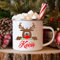 Tasses en émail de cerf personnalisées/Nom personnalisé tasse de chocolat au chocolat chaud de Noël boire du lait tasses à poignée de frère et sœur cadeaux de Noël pour les enfants tasse à