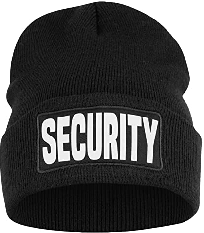 OM3 Beanie Mütze Security Sicherheitsdienst Sicherheitspersonal | Schwarz | Unisex