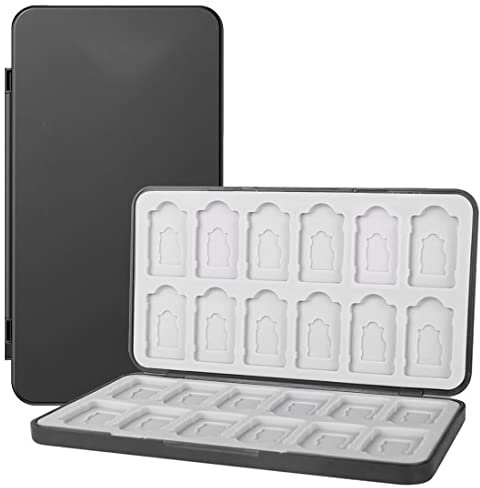 1 Stück Aufbewahrungsbox für Switch Spielkarten Kompatibel Nintendo Switch OLED Modell/Switch Lite,24 in 1 Spiele Aufbewahrung Tasche Schutzhülle, Game Card Box Organizer für Switch Spielkarte