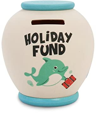 History & Heraldry Personalised Bamboo Smash Pot Money box (Holiday Fund LARGE)