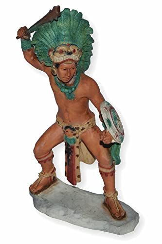Castagna Indianerfigur Maya Krieger H 18 cm Warrior Dekofigur Sammlerfigur Indianer Native American