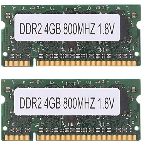 BRIUERG 2X DDR2 4GB 800Mhz Laptop RAM PC2 6400 2RX8 200 Pin SODIMM per AMD Laptop Memory