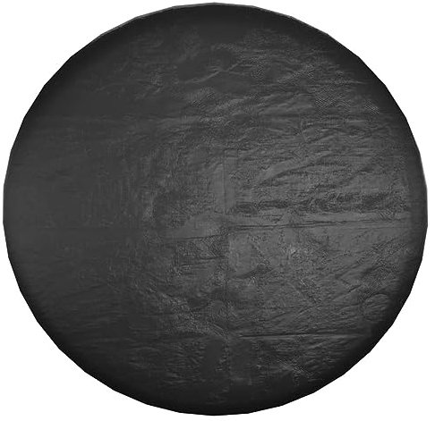 Homgoday Housse de canapé Isola avec 8 œillets Ø 188 x 50 cm Rond, chaises longues, canapé-lit, meubles de jardin, lit de piscine de jardin pour extérieur piscine