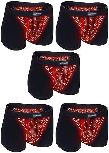Herren Magnetfeldtherapie-Vergrößerung Unterhose 5er-Pack Gesundheitsvorsorge Kurze Hose Turmalin Prostata Magnetische Boxershorts Physiologische Unterwäsche Alltagskomfort ( Color : 1 , Size : XL )
