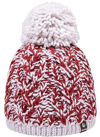 Giesswein Mütze Seeköpfle - Merino Beanie Damen & Herren mit Fleece, Wintermütze mit Bommel, Strick Mützen für Frauen Winter, Strickmützen & Wollmütze