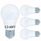 12V E27 LED-Leuchtmittel, Niederspannung AC/DC, 12V-60V Kaltweiß 6500K 4W Glühbirne 40W Äquivalent Edison ES Birne für Solar Power RV Camper Marine (4 Stück)