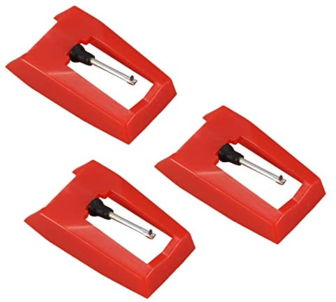 Niniang 3 x Platin-Diamant-Stift für Phonograph Plattenspieler Vinil LP Grammophon Disc Nadeln Zubehör Stylus