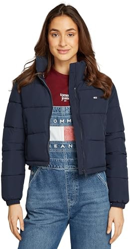 Tommy Jeans Tjw Crp Essential Puffer Dw0Dw18828, Giacca trapuntata Donna, Blu (Dark Night Navy), XL