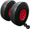 KetoBarrow 2x 10 Inch Heavy Duty Sack Truck Wheel, Solid Rubber Puncture Proof Hand Trolley Cart Wheels Replacement 4.10/3.50-4 Wheel 20mm Bore - Pair of Wheels