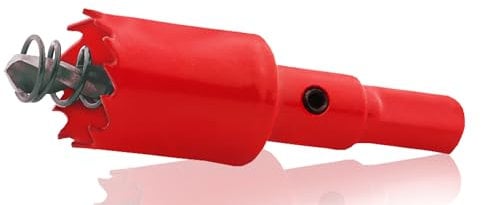 Sega a Tazza Bimetallica Punta a Tazza Universale da 20 mm Fresa a Tazza Bimetallica HSS con Albero Triangolare per PVC, Alluminio, Acciaio Inossidabile, Metallo, Pannelli in Plastica, Legno