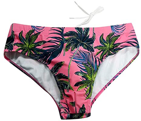 Générique Slip de Bain Homme Maillots de Bain pour Piscine Plage Séchage Rapide Swim Brief Maillot de Bain Triangle Vêtements Homme Short de Bain Rose Boxer Maillot de Bain Homme XXXL