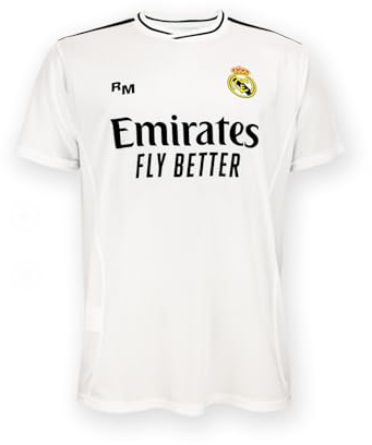 Real Madrid Holiprom - Home Jersey RM 24-25 - Blanc - Taille S - Maillot de Football