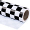 WRAPAHOLIC Geschenkpapierrolle mit karierter Flagge, 43,2 cm x 5,2 m, Rennwagen-Geschenkpapier für Kindergeburtstag, Mädchen, Jungen, Geburtstag, Babyparty