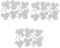 TEHAUX 3pcs Four Leaf Mold Craft Storage Cutters Label Scoring Chalice Frame Die Cuts Sticker Cards Paper Cutting Nesting Dies for Card Making High-Carbon Steel Silver