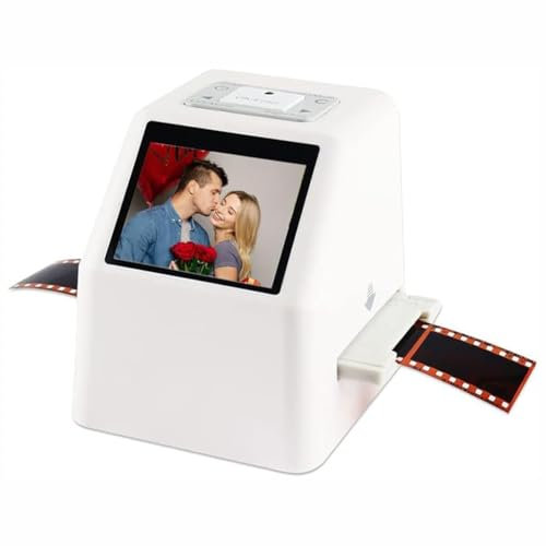 MegLob Digital Film Scanner, Negatives And Slide Scanner with 2.4In LCD Screen, Professional Film Scanner Digitizer, 22MP Slide Scanner, for Convert 35Mm, 135, 110, 126KPK And Super 8Mm To JPEG