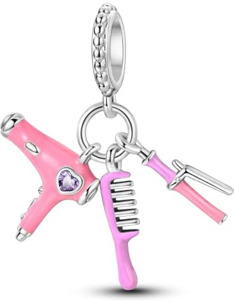 Hapour 925 Sterling Silber Charms Anhänger für Armband, Anhänger Mom | Mama Charm Anhänger, Niedliche Dangle Charm Katze Katzenpfote Nähmaschine Pendant Bead Schmuck für Damen für Armbänder