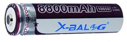 Batería 18650 recargable 4,2 V 8800 mAh plana o pin (versión con pin)