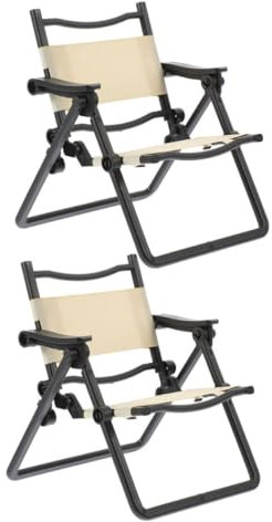Toyvian 2stücke Miniatur Klappstuhl Strandstuhl Deko Für Faltbare Mini Möbel Für Kreative Design Und Praktische Anwendung