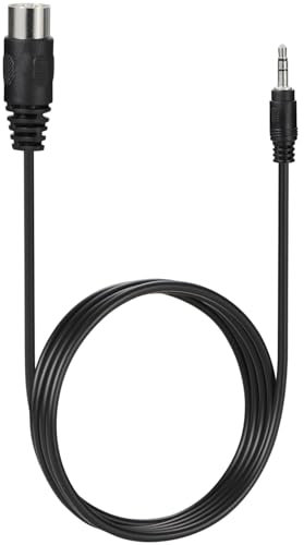 Greluma 1 Pz Cavo MIDI Din a 5 pin da 1,5 m, adattatore audio da maschio stereo TRS da 3,5 mm (1/8) a maschio Din a 5 pin per sistemi stereo quadrupli